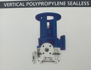 VERTICAL POLYPROPYLENE SEALLESS GLANDLESS PUMP